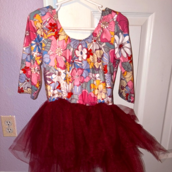 Mila & Rose Size 5-6 MAUVE WHAT'S UP BUTTERCUP 3/4 TUTU LEOTARD - Picture 1 of 7